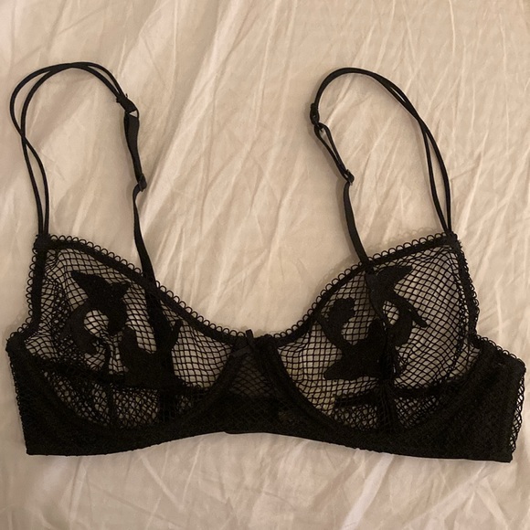 Free People Fishnet Swallow Bra 34C - Picture 2 of 4